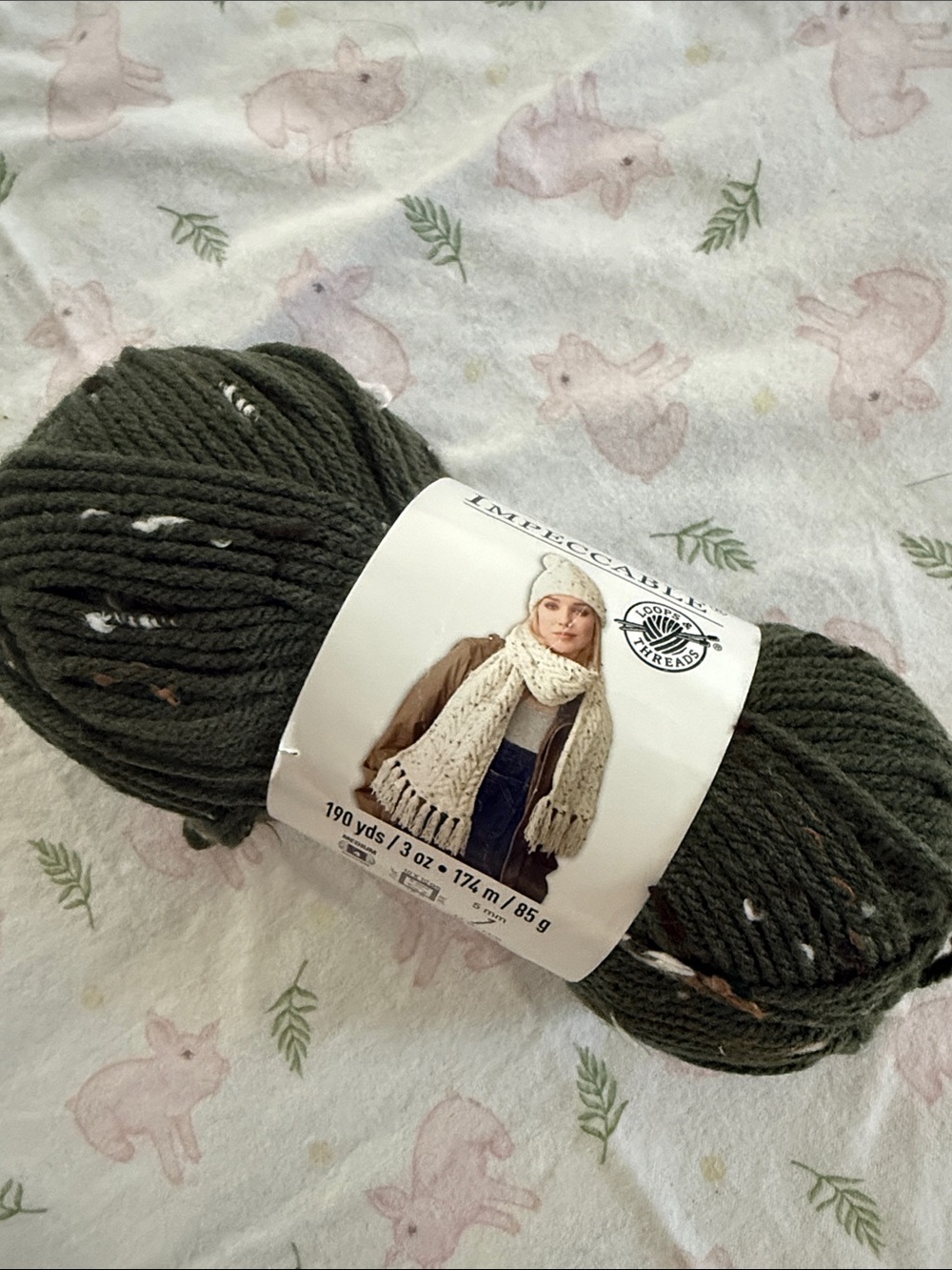 Impeccable Yarn in color Camo Tweed